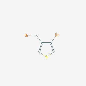molecular formula C5H4Br2S B1282005 3-Bromo-4-(bromomethyl)thiophene CAS No. 40032-80-2