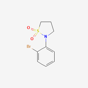 molecular formula C9H10BrNO2S B1282007 2-(2-Bromophenyl)isothiazolidine 1,1-dioxide CAS No. 71703-14-5