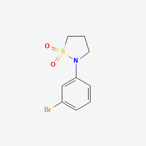 molecular formula C9H10BrNO2S B1282008 2-(3-Bromophenyl)isothiazolidine 1,1-dioxide CAS No. 71703-15-6