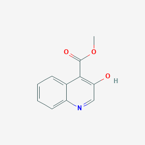 molecular formula C11H9NO3 B1282018 Methyl 3-hydroxyquinoline-4-carboxylate CAS No. 73776-18-8