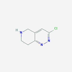 molecular formula C7H8ClN3 B1282021 3-氯-5,6,7,8-四氢吡啶并[4,3-C]吡啶 CAS No. 45882-63-1