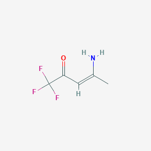 molecular formula C5H6F3NO B1282022 4-Amino-1,1,1-trifluoropent-3-en-2-one CAS No. 72885-02-0