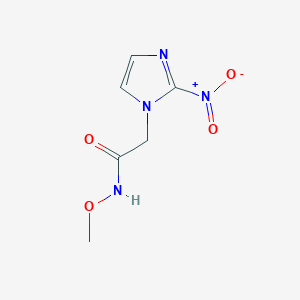 molecular formula C6H8N4O4 B128203 2-Nitroimidazole-1-methylacetohydroxamate CAS No. 140448-30-2