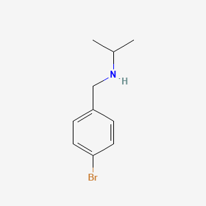 molecular formula C10H14BrN B1282038 [(4-Bromophenyl)methyl](propan-2-yl)amine CAS No. 60376-97-8