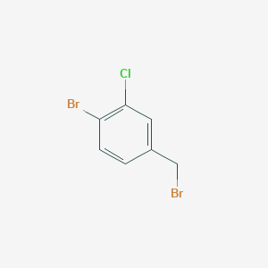 molecular formula C7H5Br2Cl B1282048 1-Bromo-4-(bromomethyl)-2-chlorobenzene CAS No. 68120-44-5