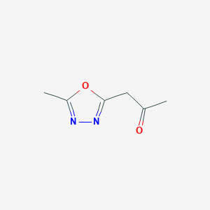 molecular formula C6H8N2O2 B1282060 1-(5-Methyl-1,3,4-oxadiazol-2-yl)propan-2-one CAS No. 83553-13-3