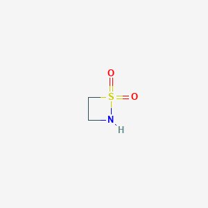molecular formula C2H5NO2S B1282066 1,2-Thiazetidine 1,1-dioxide CAS No. 34817-61-3