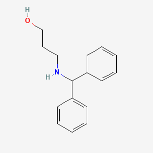 B1282080 3-[(Diphenylmethyl)amino]propan-1-ol CAS No. 164165-32-6