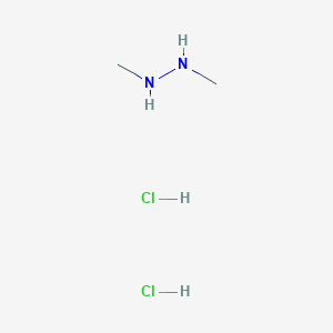 molecular formula C2H10Cl2N2 B128209 1,2-Dimethylhydrazine dihydrochloride CAS No. 306-37-6