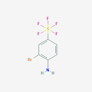 molecular formula C6H5BrF5NS B1282090 (4-Amino-3-bromophenyl)pentafluorosulfur CAS No. 159727-25-0
