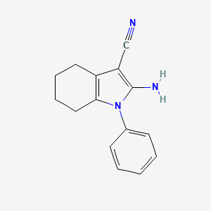 2-amino-1-phenyl-4,5,6,7-tetrahydro-1H-indole-3-carbonitrile