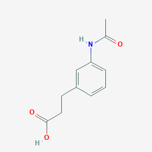 molecular formula C11H13NO3 B1282118 3-(3-Acetamidophenyl)propanoic acid CAS No. 4080-83-5