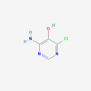 molecular formula C4H4ClN3O B1282119 4-Amino-6-chloropyrimidin-5-ol CAS No. 38953-42-3