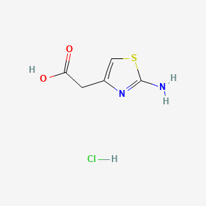 molecular formula C5H7ClN2O2S B1282123 2-(2-氨基噻唑-4-基)乙酸盐酸盐 CAS No. 66659-20-9