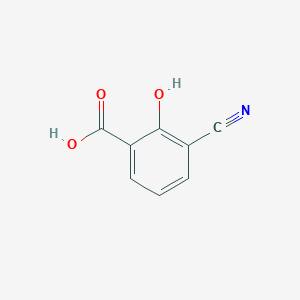 molecular formula C8H5NO3 B1282140 3-Cyano-2-hydroxybenzoic acid CAS No. 67127-84-8