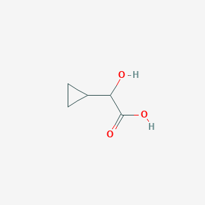 molecular formula C5H8O3 B1282144 2-Cyclopropyl-2-hydroxyacetic acid CAS No. 5617-84-5