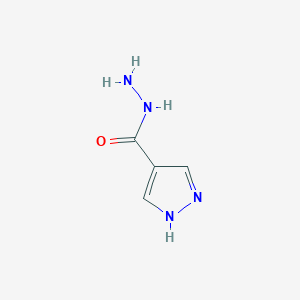 molecular formula C4H6N4O B1282148 1H-pyrazole-4-carbohydrazide CAS No. 87551-45-9