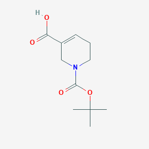 molecular formula C11H17NO4 B1282151 1-Boc-1,2,5,6-tetrahydropyridine-3-carboxylic acid CAS No. 86447-11-2