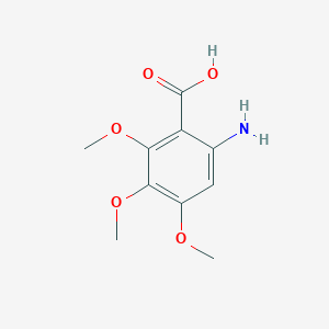 molecular formula C10H13NO5 B1282156 6-Amino-2,3,4-trimethoxybenzoic acid CAS No. 1967-88-0