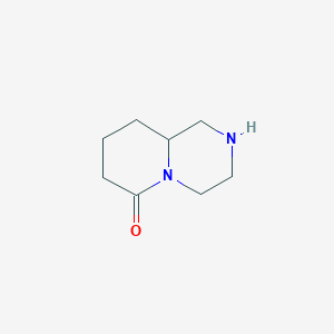 molecular formula C8H14N2O B128216 Hexahydro-1H-pyrido[1,2-a]pyrazin-6(2H)-one CAS No. 151665-85-9
