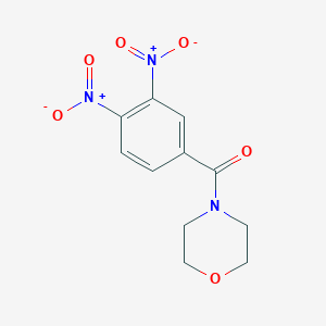 molecular formula C11H11N3O6 B1282165 (3,4-Dinitrophenyl)(morpholino)methanone CAS No. 65003-28-3