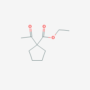 molecular formula C10H16O3 B1282174 Ethyl 1-acetylcyclopentane-1-carboxylate CAS No. 28247-15-6