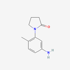 molecular formula C11H14N2O B1282184 1-(5-Amino-2-methylphenyl)pyrrolidin-2-one CAS No. 69131-44-8