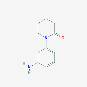 molecular formula C11H14N2O B1282188 1-(3-Aminophenyl)piperidin-2-one CAS No. 69131-56-2
