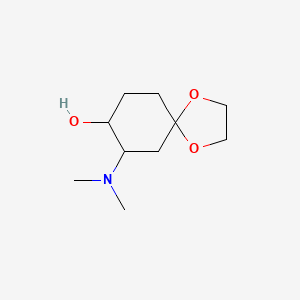 molecular formula C10H19NO3 B1282192 7-(Dimethylamino)-1,4-dioxaspiro[4.5]decan-8-ol 