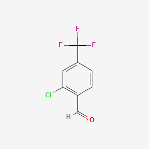 molecular formula C8H4ClF3O B1282203 2-Chloro-4-(trifluoromethyl)benzaldehyde CAS No. 82096-91-1