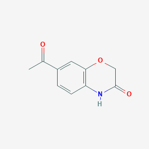 molecular formula C10H9NO3 B1282217 2H-1,4-苯并恶嗪-3(4H)-酮, 7-乙酰- CAS No. 84330-84-7