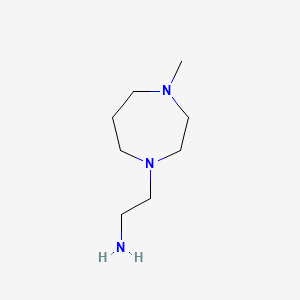 B1282218 2-(4-Methyl-1,4-diazepan-1-yl)ethanamine CAS No. 39270-45-6