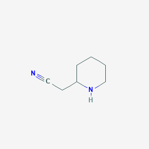 molecular formula C7H12N2 B1282229 2-(piperidin-2-yl)acetonitrile CAS No. 85561-54-2