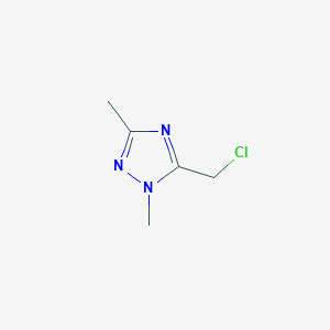 molecular formula C5H8ClN3 B1282235 5-(Chloromethyl)-1,3-dimethyl-1H-1,2,4-triazole CAS No. 84804-69-3