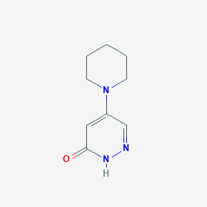 molecular formula C9H13N3O B1282237 5-(1-Piperidinyl)-3(2H)-pyridazinone CAS No. 82226-41-3