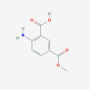molecular formula C9H9NO4 B1282239 2-Amino-5-(methoxycarbonyl)benzoic acid CAS No. 63746-25-8