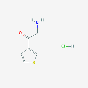 molecular formula C6H8ClNOS B1282240 2-Amino-1-(3-thienyl)ethanone hydrochloride CAS No. 85210-58-8