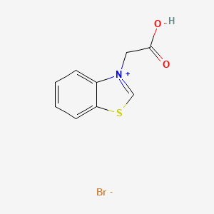 molecular formula C9H8BrNO2S B1282245 3-(羧甲基)苯并噻唑鎓溴 CAS No. 74385-09-4