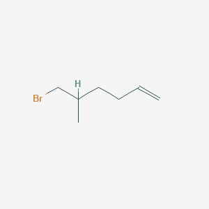 molecular formula C7H13B B1282259 6-Bromo-5-methylhex-1-ene 