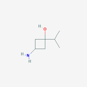molecular formula C7H15NO B12822604 3-Amino-1-isopropylcyclobutanol 