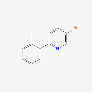molecular formula C12H10BrN B1282273 5-Bromo-2-(2-methylphenyl)pyridine CAS No. 88345-94-2