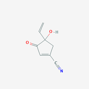 molecular formula C8H7NO2 B128228 5-Ethenyl-5-hydroxy-3-isocyano-2-cyclopenten-1-one CAS No. 157566-63-7