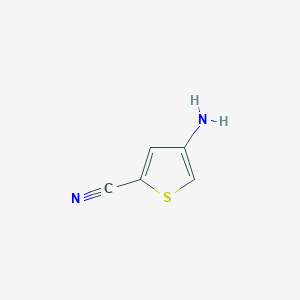 molecular formula C5H4N2S B1282281 4-氨基噻吩-2-碳腈 CAS No. 73781-74-5