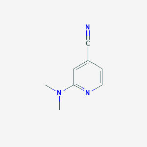 molecular formula C8H9N3 B1282294 2-(二甲氨基)异烟腈 CAS No. 80882-52-6