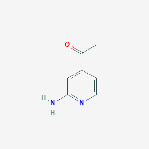 molecular formula C7H8N2O B1282295 1-(2-氨基吡啶-4-基)乙酮 CAS No. 42182-25-2