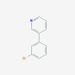 molecular formula C11H8BrN B1282306 3-(3-Bromophenyl)pyridine CAS No. 4422-32-6