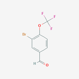 molecular formula C8H4BrF3O2 B1282308 3-Bromo-4-(trifluoromethoxy)benzaldehyde CAS No. 85366-66-1