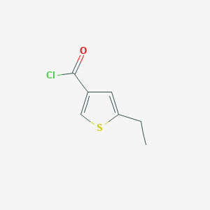 molecular formula C7H7ClOS B1282311 5-Ethylthiophene-3-carbonyl chloride CAS No. 95330-74-8