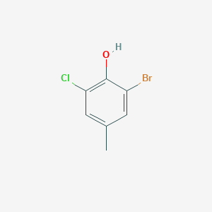 molecular formula C7H6BrClO B1282314 2-Bromo-6-chloro-4-methylphenol CAS No. 57018-10-7