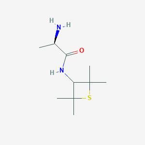 molecular formula C10H20N2OS B1282319 (R)-2-Amino-N-(2,2,4,4-tetramethyl-3-thietanyl)propanamide CAS No. 80875-07-6